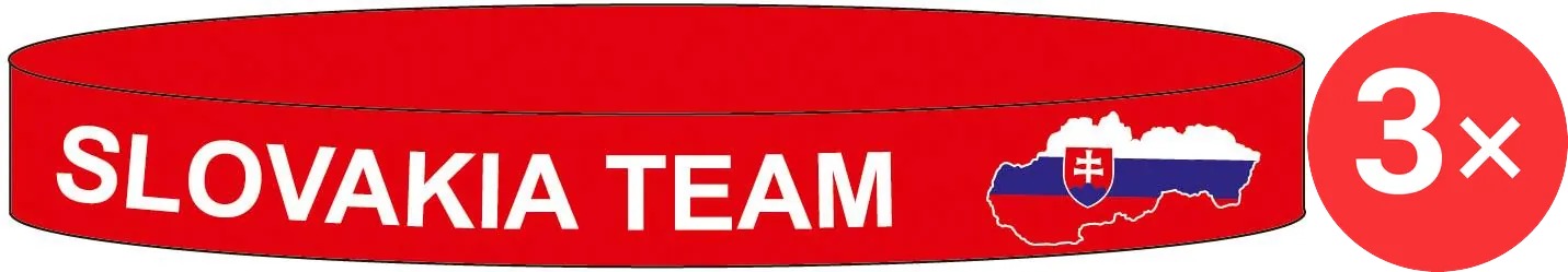 SPORTTEAM® Náramok silikón SR 3 3 ks