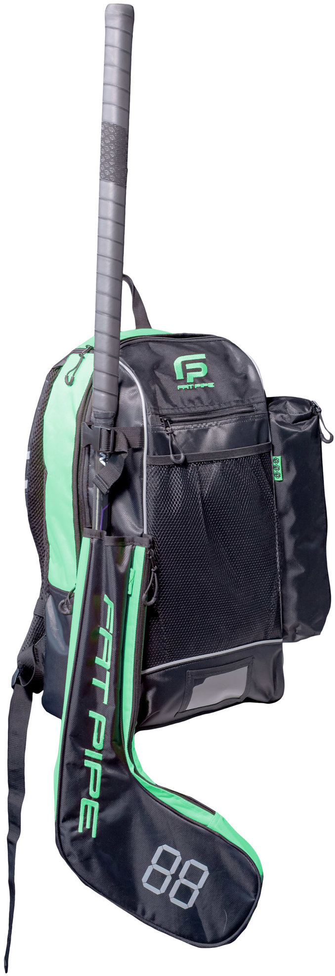 FAT PIPE Lux – Stick Backpack Čierno-zelený