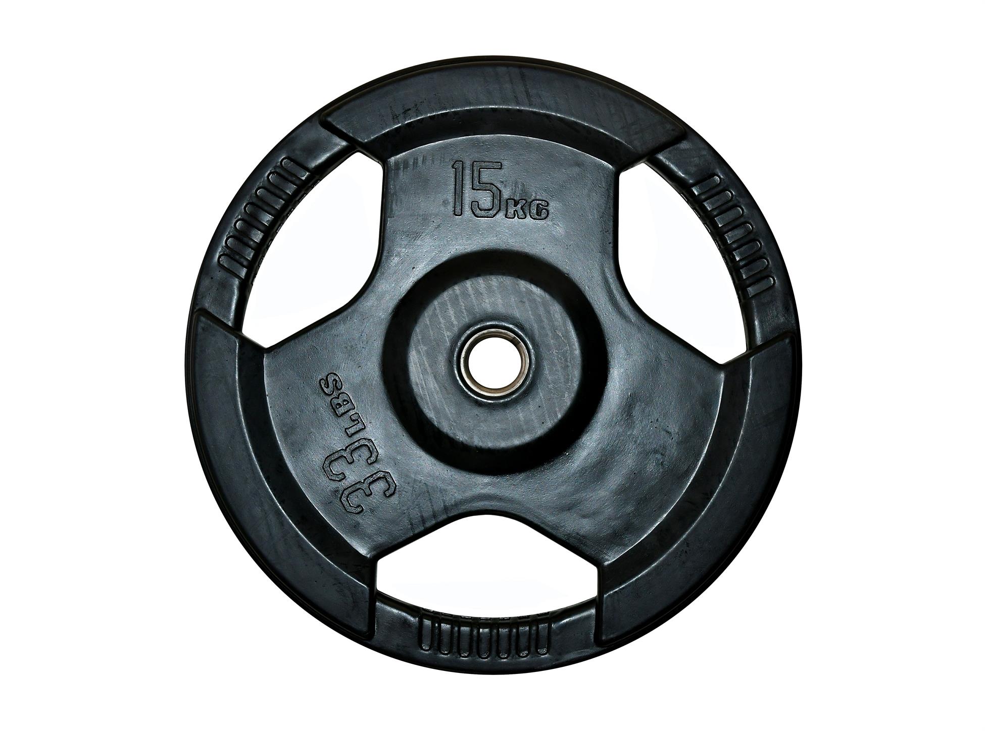 FitnessLine Kotúč liatinový pogumovaný 30 mm – 15 kg