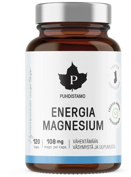 Puhdistamo Energia Magnesium 120 kapsúl