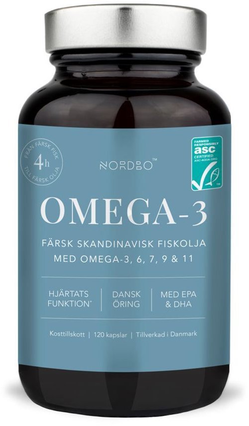 Nordbo Scandinavian Omega -3 Trout Oil 120 kapsúl