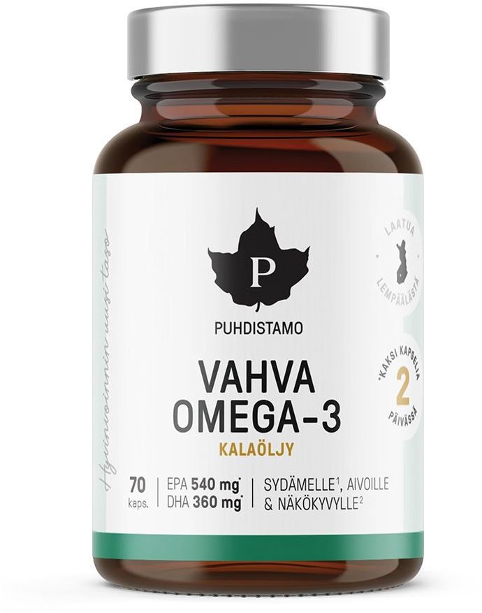 Puhdistamo Strong Omega 3 70 kapsúl (540 mg EPA, 360 mg DHA)