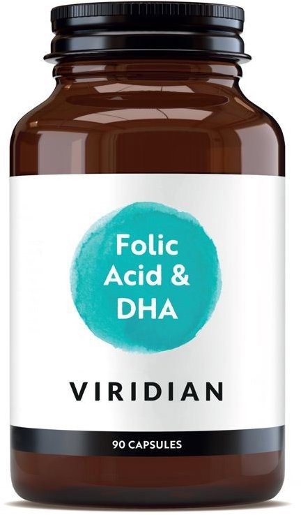 Viridian Folic Acid with DHA 90 kapsúl