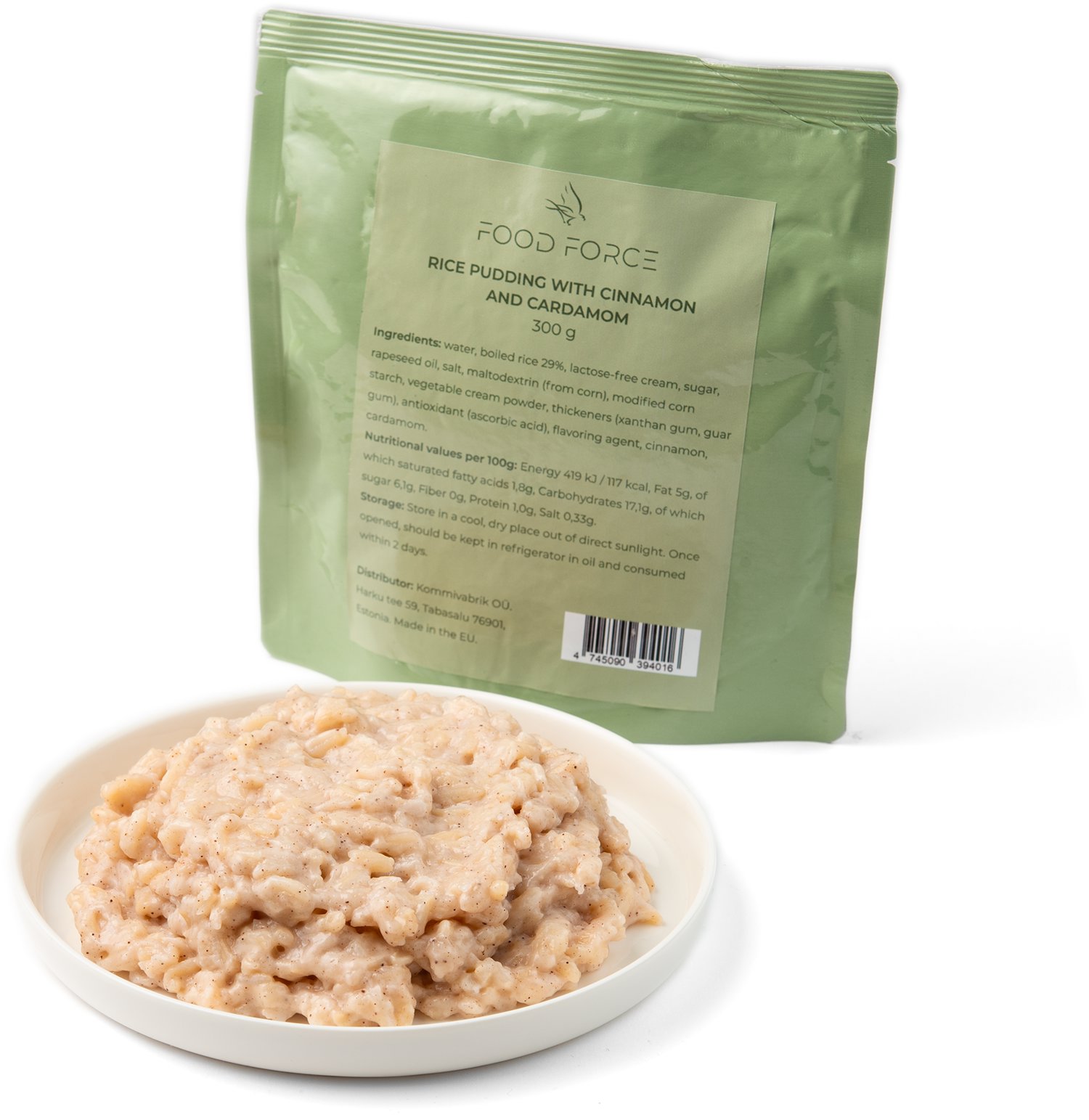 FOOD FORCE Ryžový puding so škoricou a kardamómom 300 g