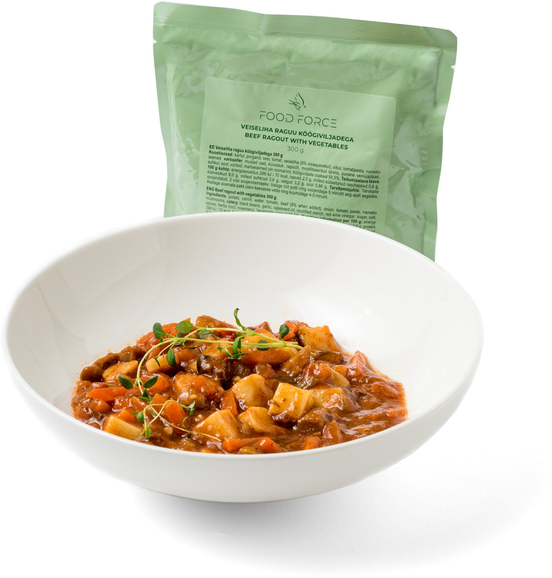 FOOD FORCE Hovädzie ragú so zeleninou 300 g