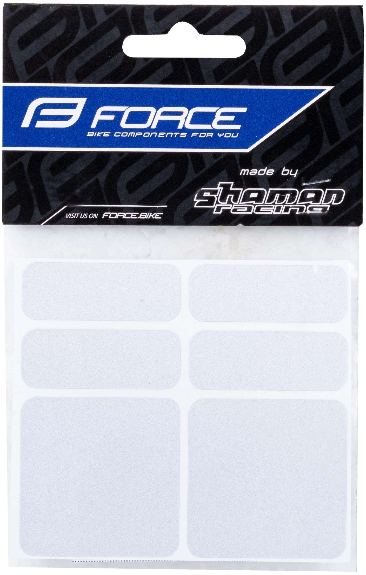 Force Nálepky reflexné súprava 6 ks, strieborné