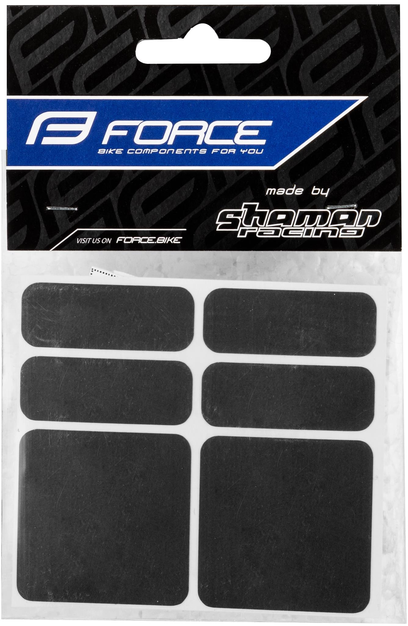 Force Nálepky reflexné súprava 6 ks, čierne