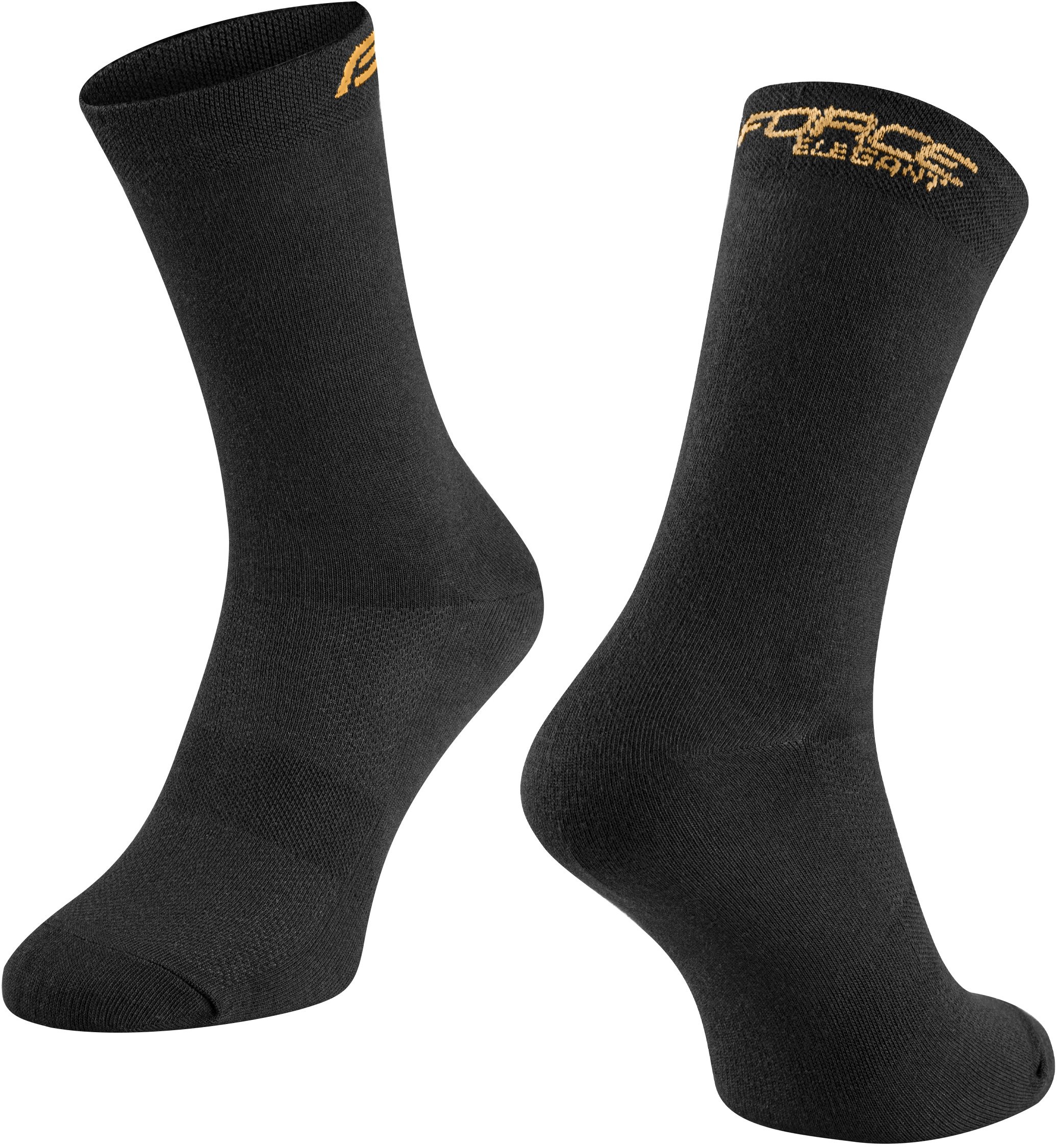 Force Elegant vysoké ponožky, čierno-zlaté S – M/36 – 41