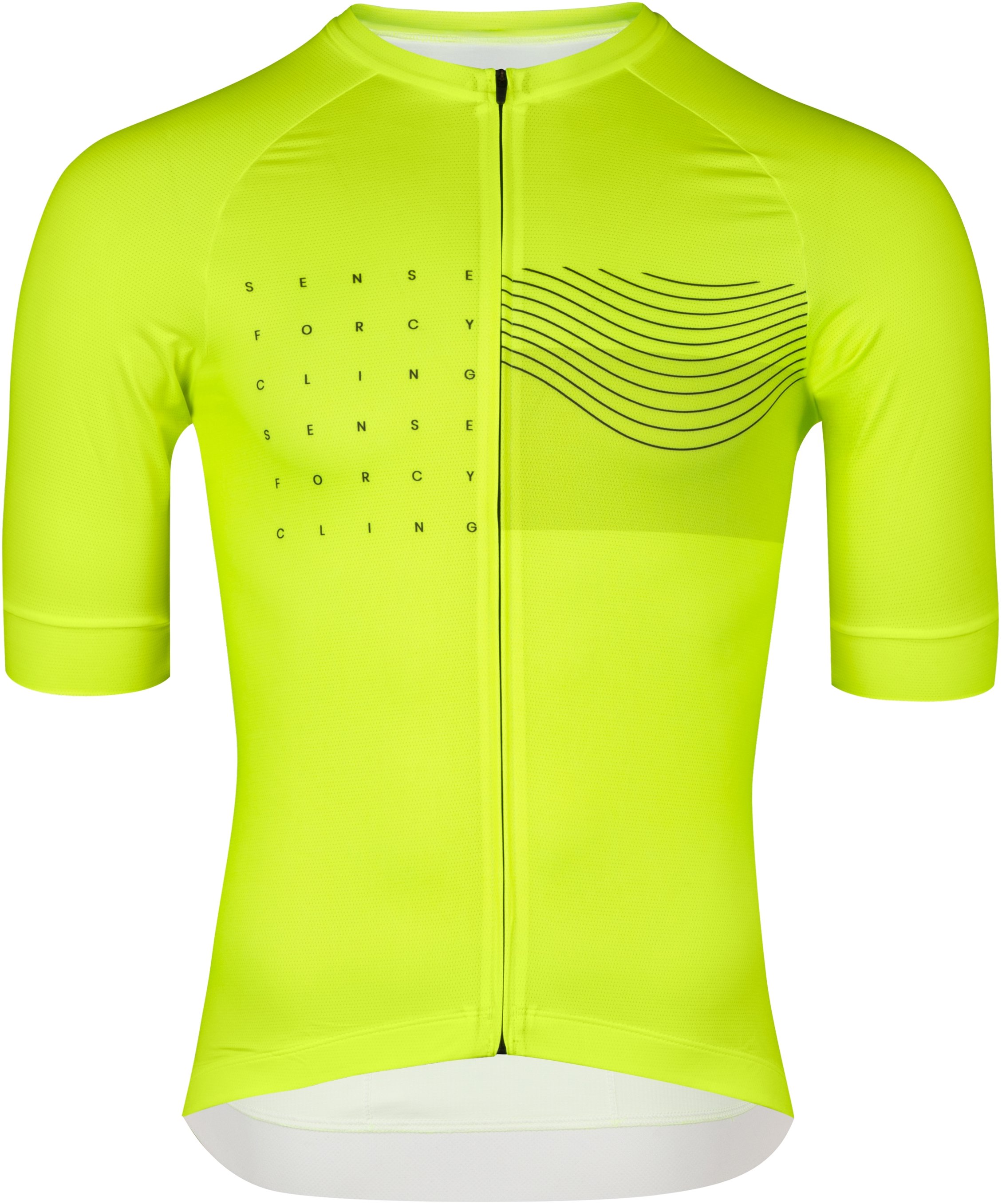 FORCE Sway, dres krátky rukáv, fluo L