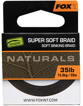 FOX Šnúrka Naturals Soft Braid Hooklength 20 m 35 lb