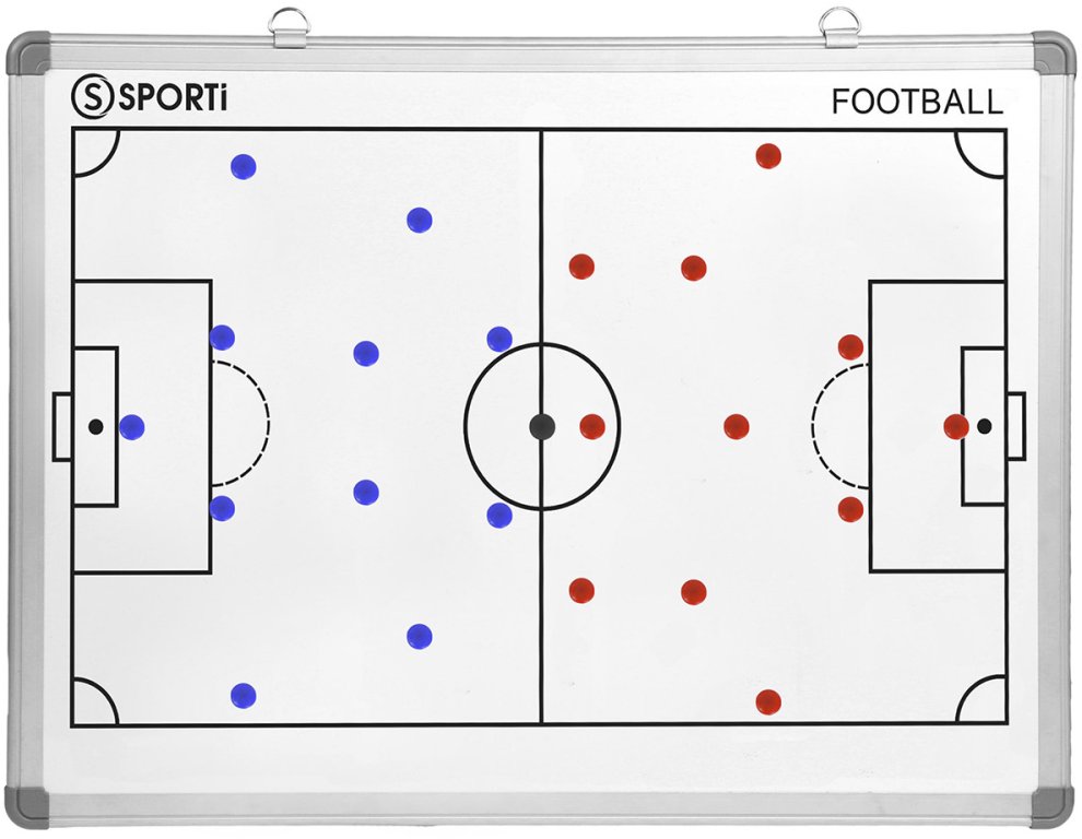 SPORTI FRANCE Futbalová taktická tabuľa – obojstranná 60 × 90 cm