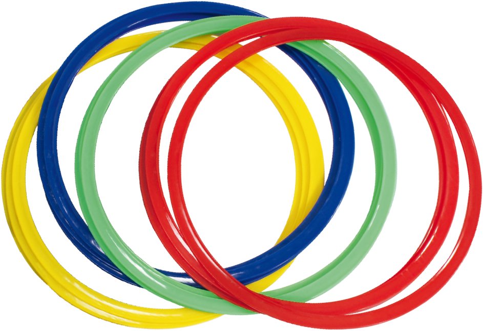 SPORTI FRANCE Tréningový kruh 45 cm (sada 12 ks)