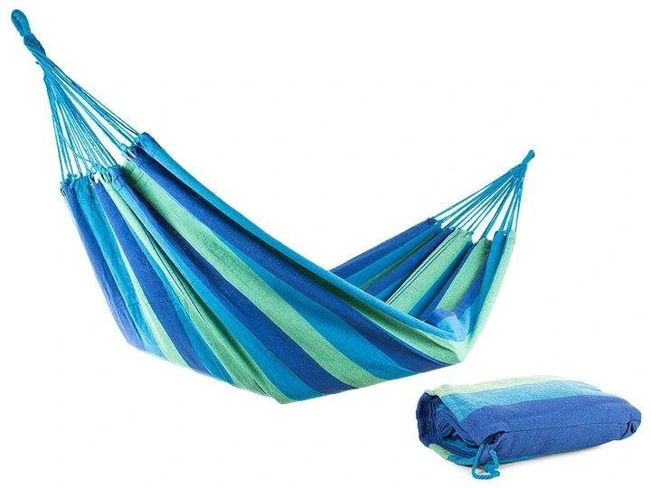 Verk Hamak hojdacia sieť 200 × 150 cm hrubé modré pruhy