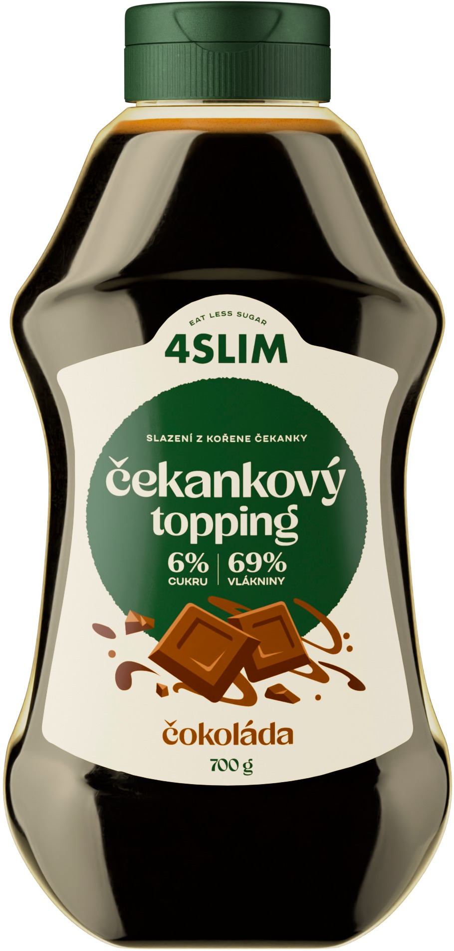4Slim Čakankový topping príchuť čokoláda 700 g