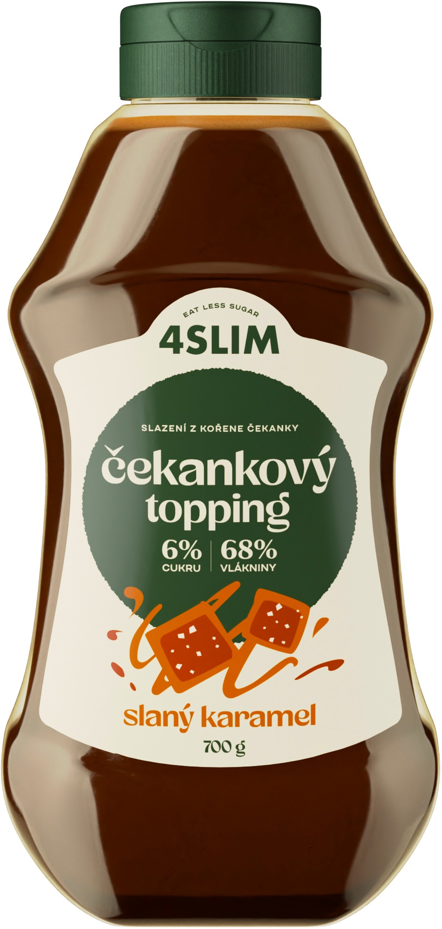 4Slim Čakankový topping slaný karamel 700 g
