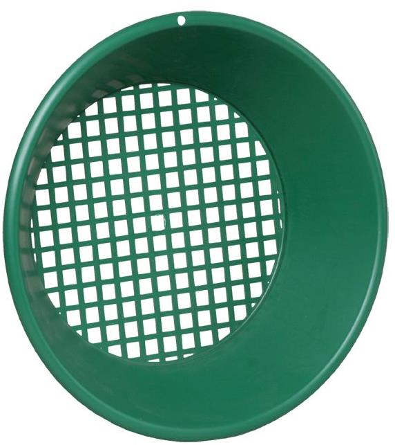 Garrett Zelená plastová ryžovacia panvica 14" Sito/Triedič