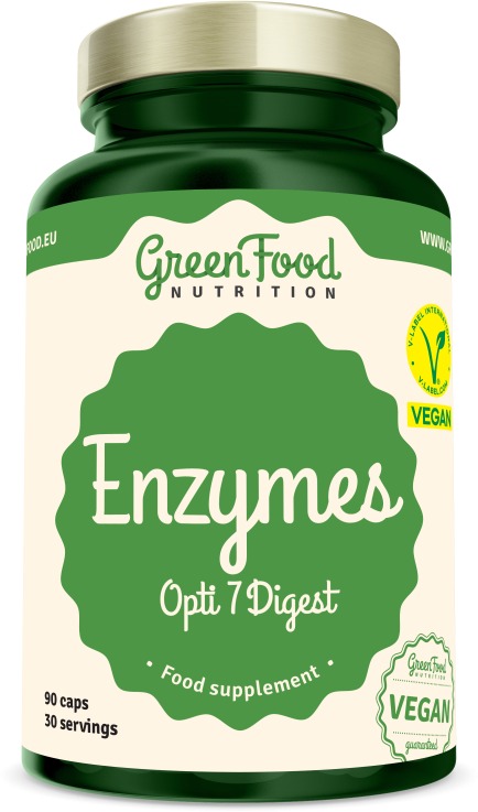 GreenFood Nutrition Enzýmy Opti 7 Digest 90 kapsúl