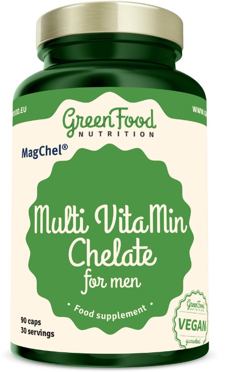 GreenFood Nutrition Multi VitaMin Chelate pre mužov 90 kapsúl