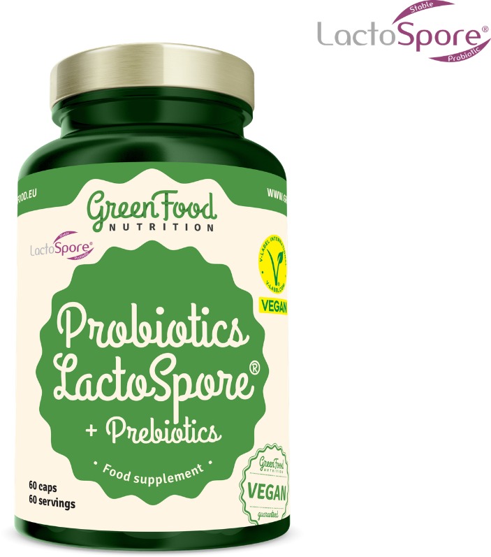 GreenFood Nutrition Probiotiká LactoSpore® + Prebiotics 60cps