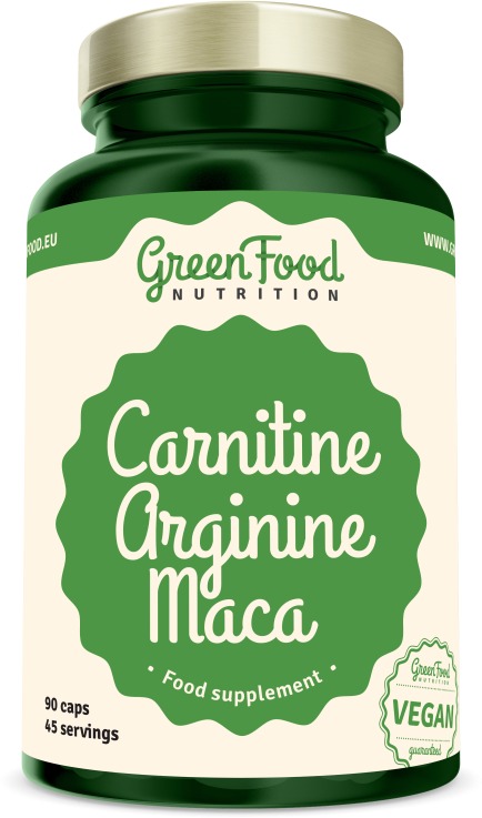 GreenFood Nutrition Carnitin Arginin Maca 90 kapsúl