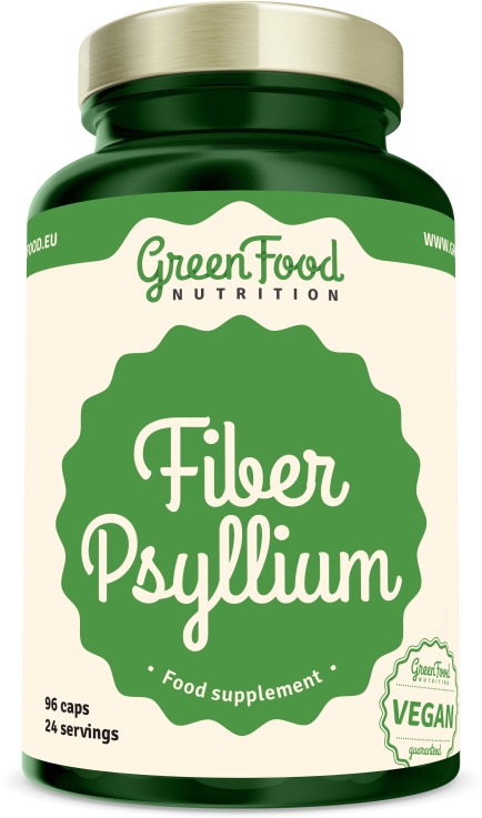 GreenFood Nutrition Vláknina Psylium 96 kapsúl