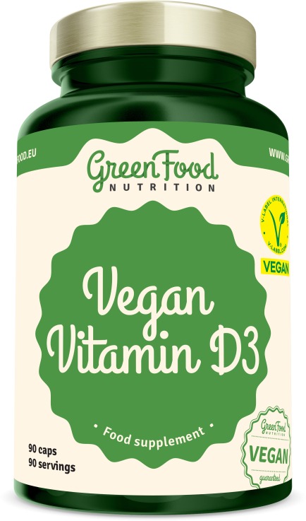 GreenFood Nutrition Vegan Vitamín D3 90 kapsúl