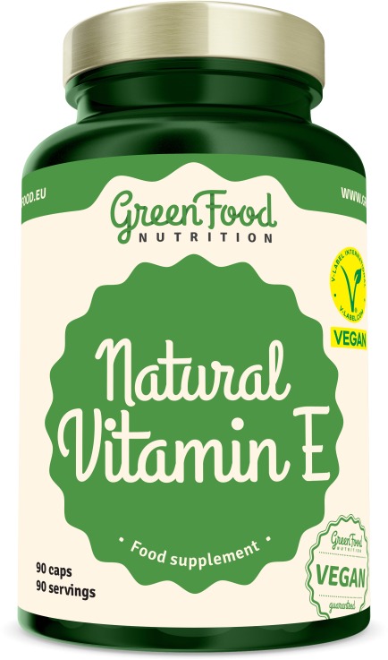 GreenFood Nutrition Natural Vitamín E 90 kapsúl