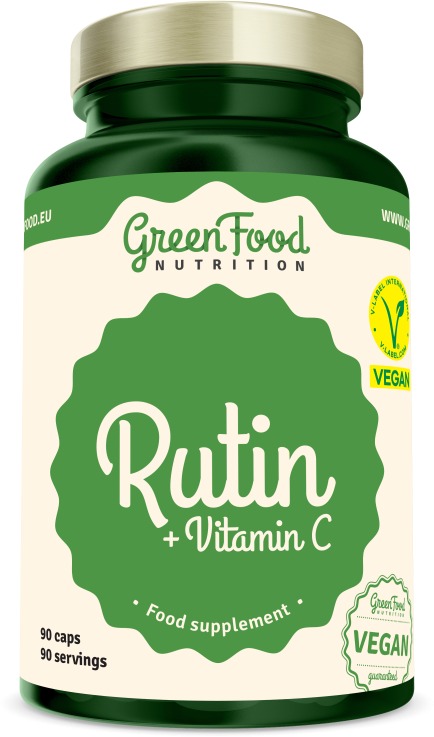 GreenFood Nutrition Rutin + Vitamín C 90 kapsúl