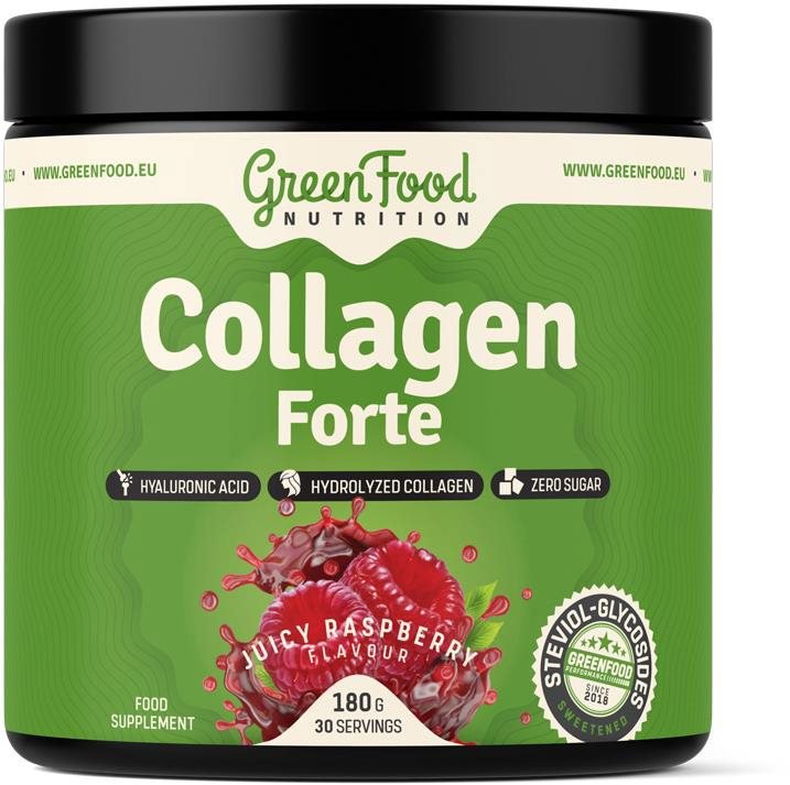GreenFood Nutrition Collagen Forte 180 g, juicy raspberry