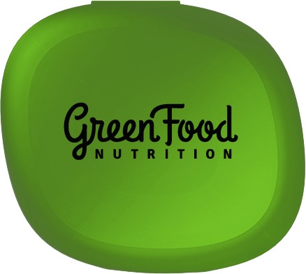 Greenfood Pillbox na kapsule zelený