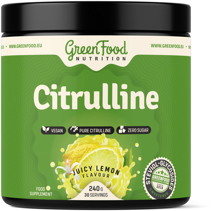 GreenFood Nutrition Citrulline 240 g, juicy lemon