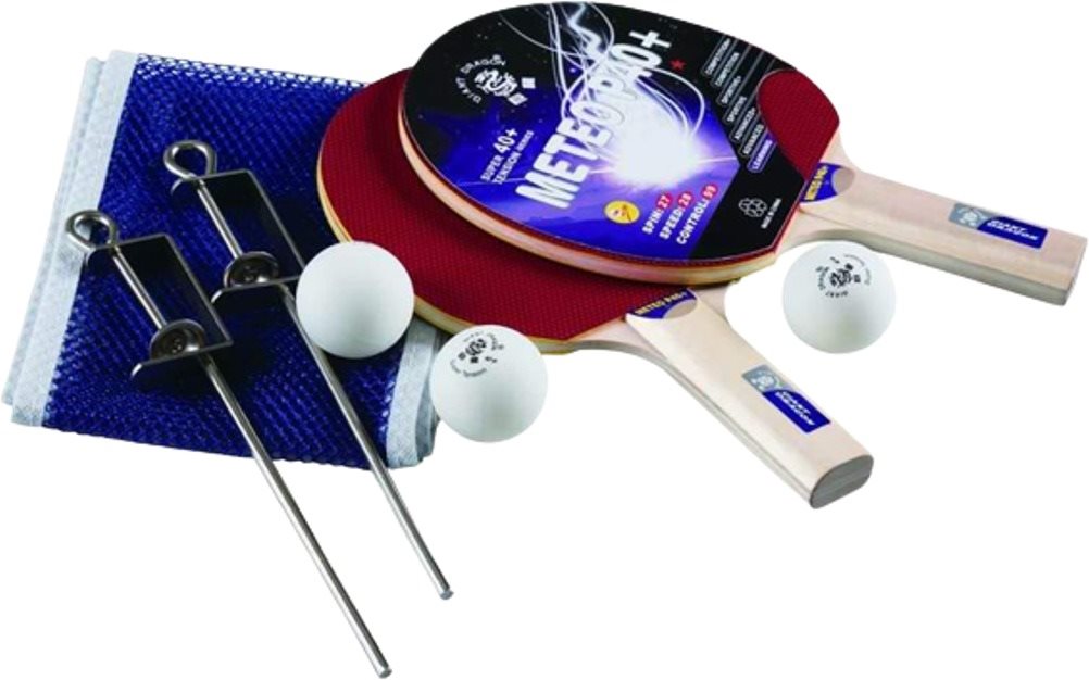 Giant Dragon METEO Set – 2 rakety, 3 loptičky a sieť