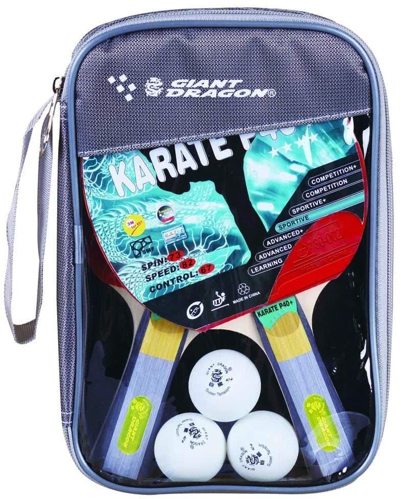 Giant Dragon KARATE Set – 2 rakety, 3 loptičy a obal