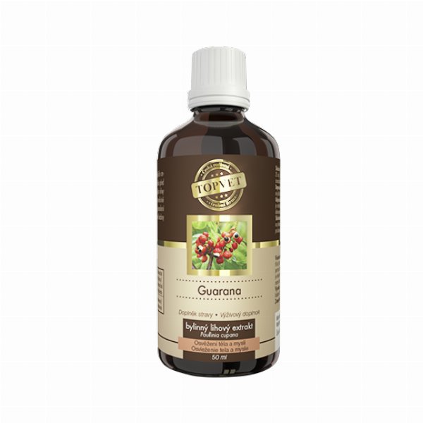 TOPVET Guarana – bylinný liehový extrakt 50 ml