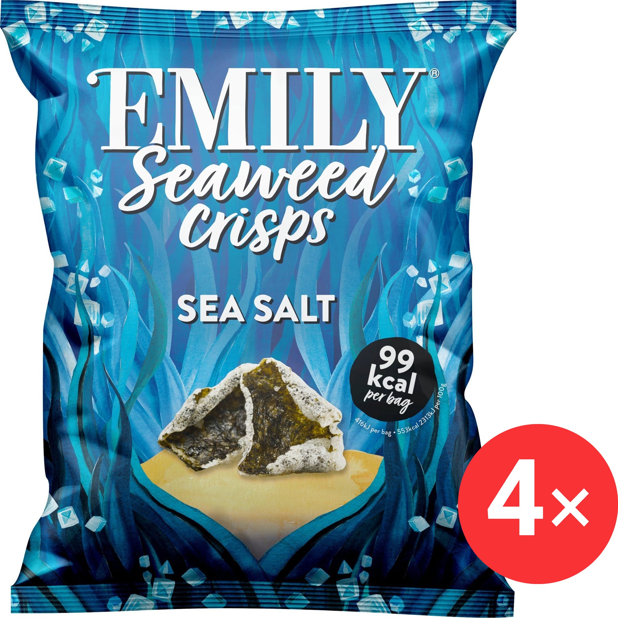 Emily Chrumkavé morské riasy, morská soľ 4× 18 g
