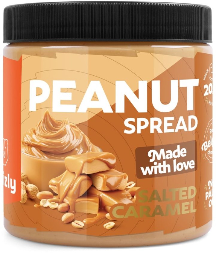 GRIZLY Arašidový krém slaný karamel 500 g