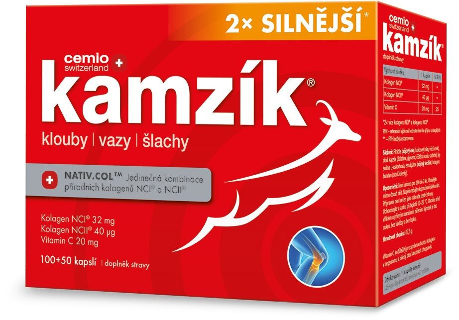 Cemio Kamzík 2× silnejší, 100 + 50 kapsúl