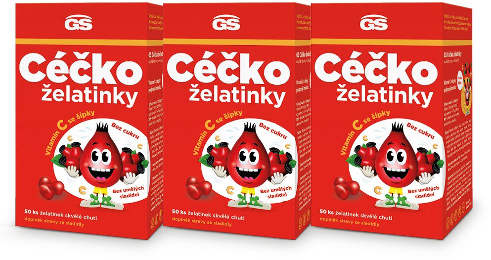 GS CÉČKO želatínky, 3× 50 kusov