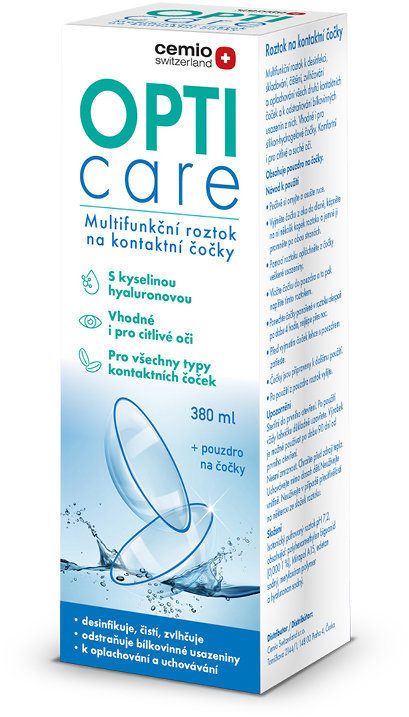 Cemio Opti care multifunkčný roztok na kontaktné šošovky, 380 ml