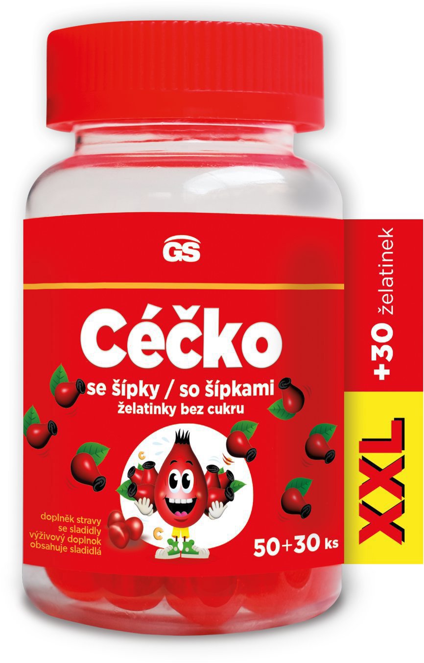 GS CÉČKO želatínky, 50 + 30 kusov