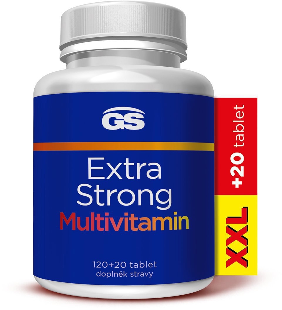 GS Extra Strong Multivitamín, 120 + 20 tabliet