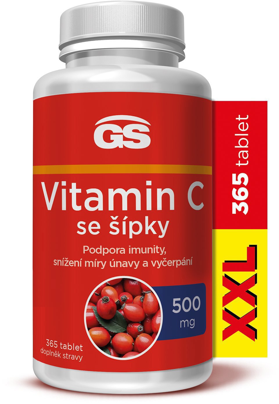 GS Vitamín C500 so šípkami, 365 tabliet