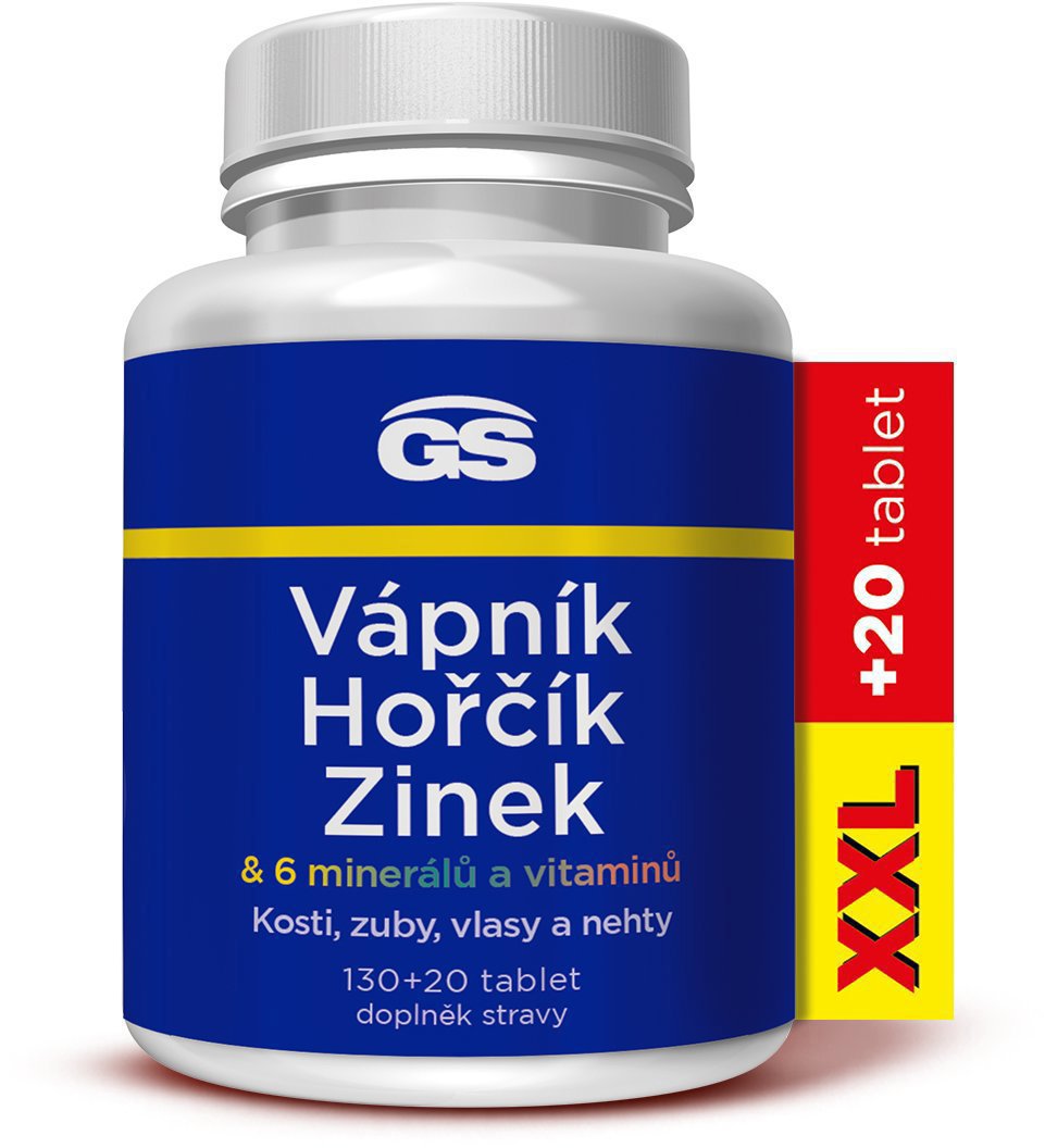 GS Vápnik horčík zinok, 130 + 20 tabliet