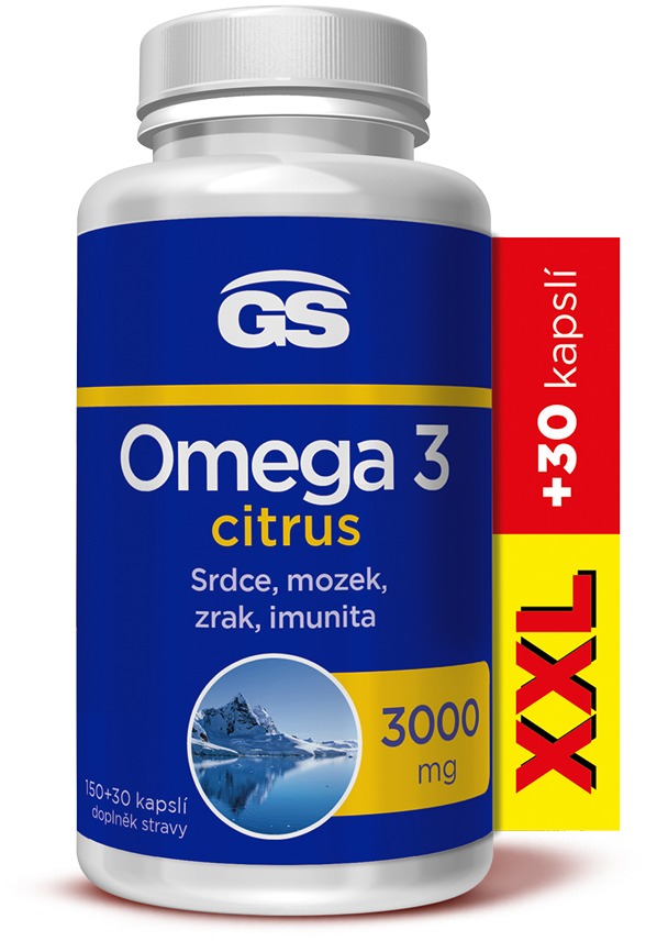 GS Omega 3 citrus, 150 + 30 kapsúl