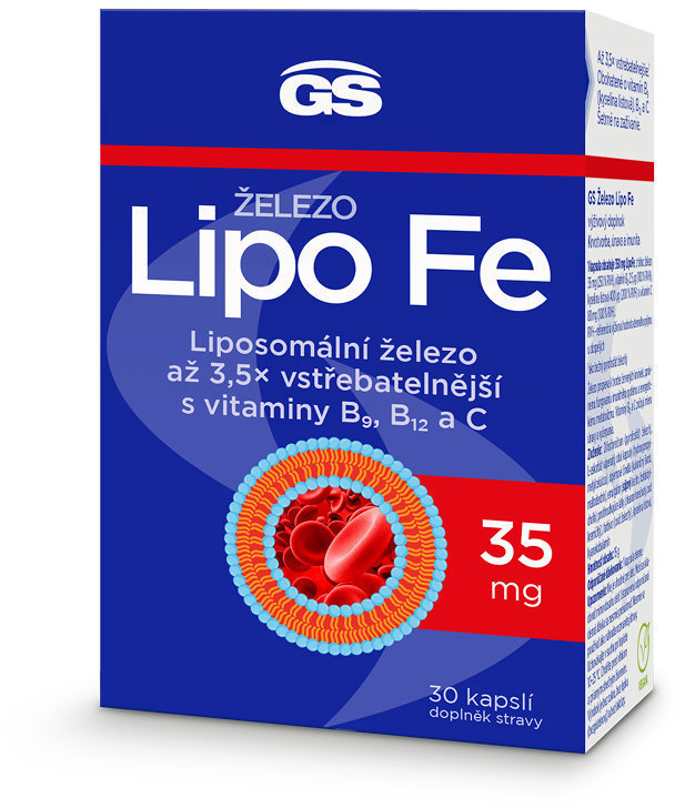 GS Železo Lipo Fe, 30 kapsúl