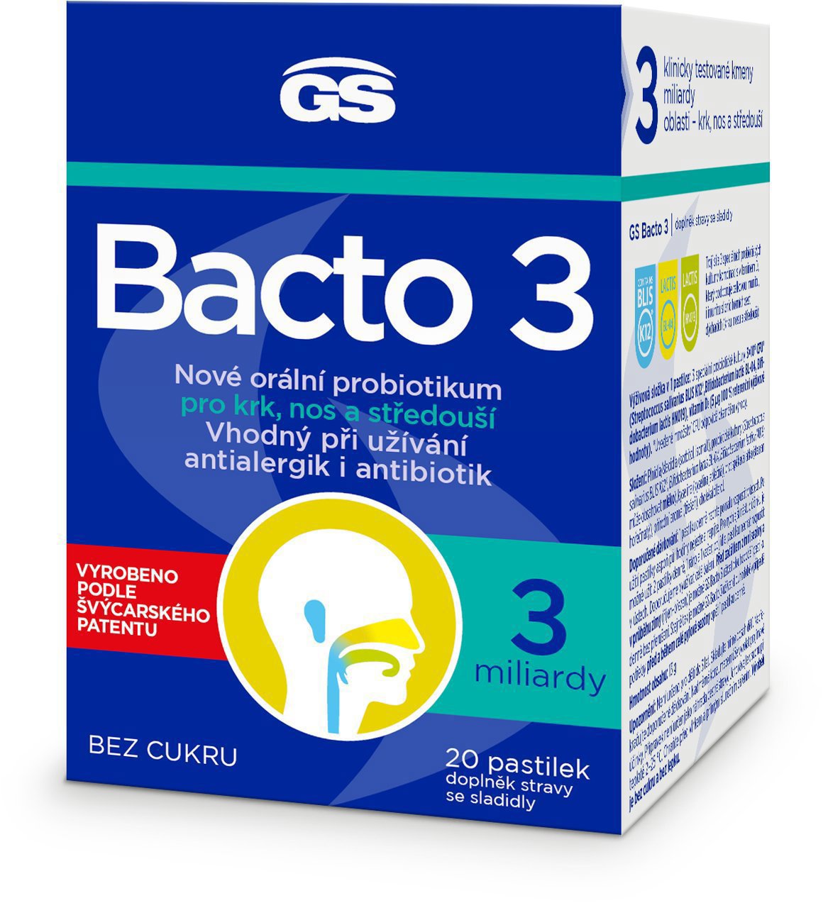 GS Bacto 3, 20 pastiliek