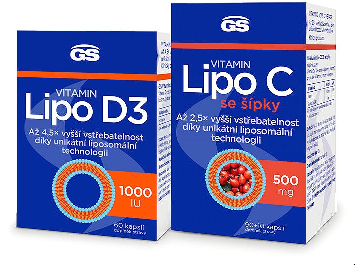 GS Lipo C 100 kapsúl + Lipo D3 60 kapsúl