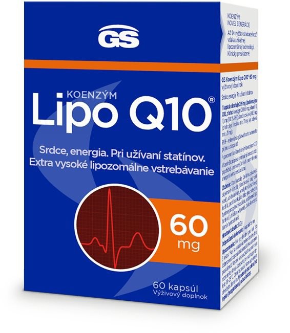 GS Koenzým Lipo Q10 60 mg, 60 kapsúl