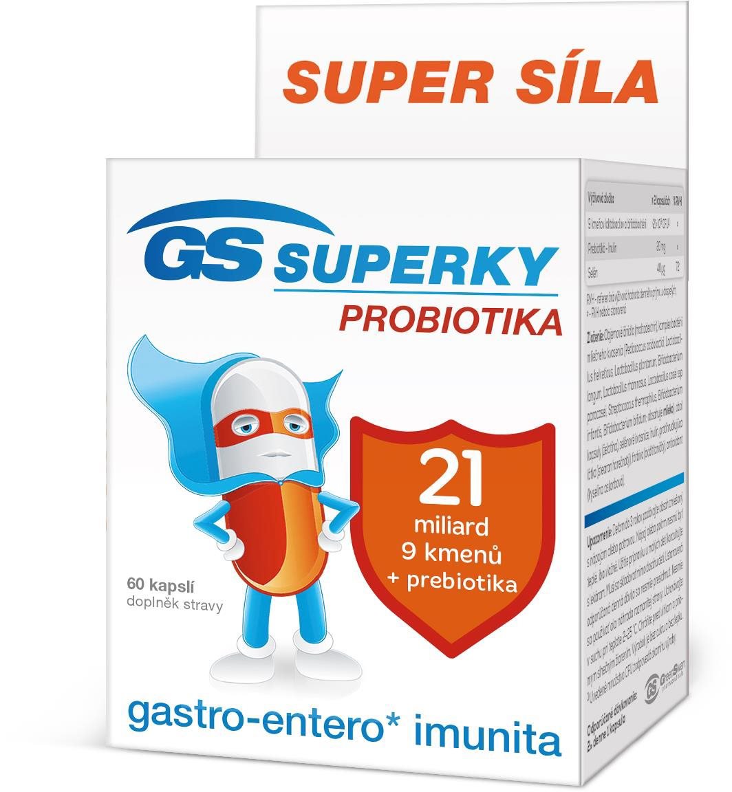 GS Superky probiotiká, 60 kapsúl