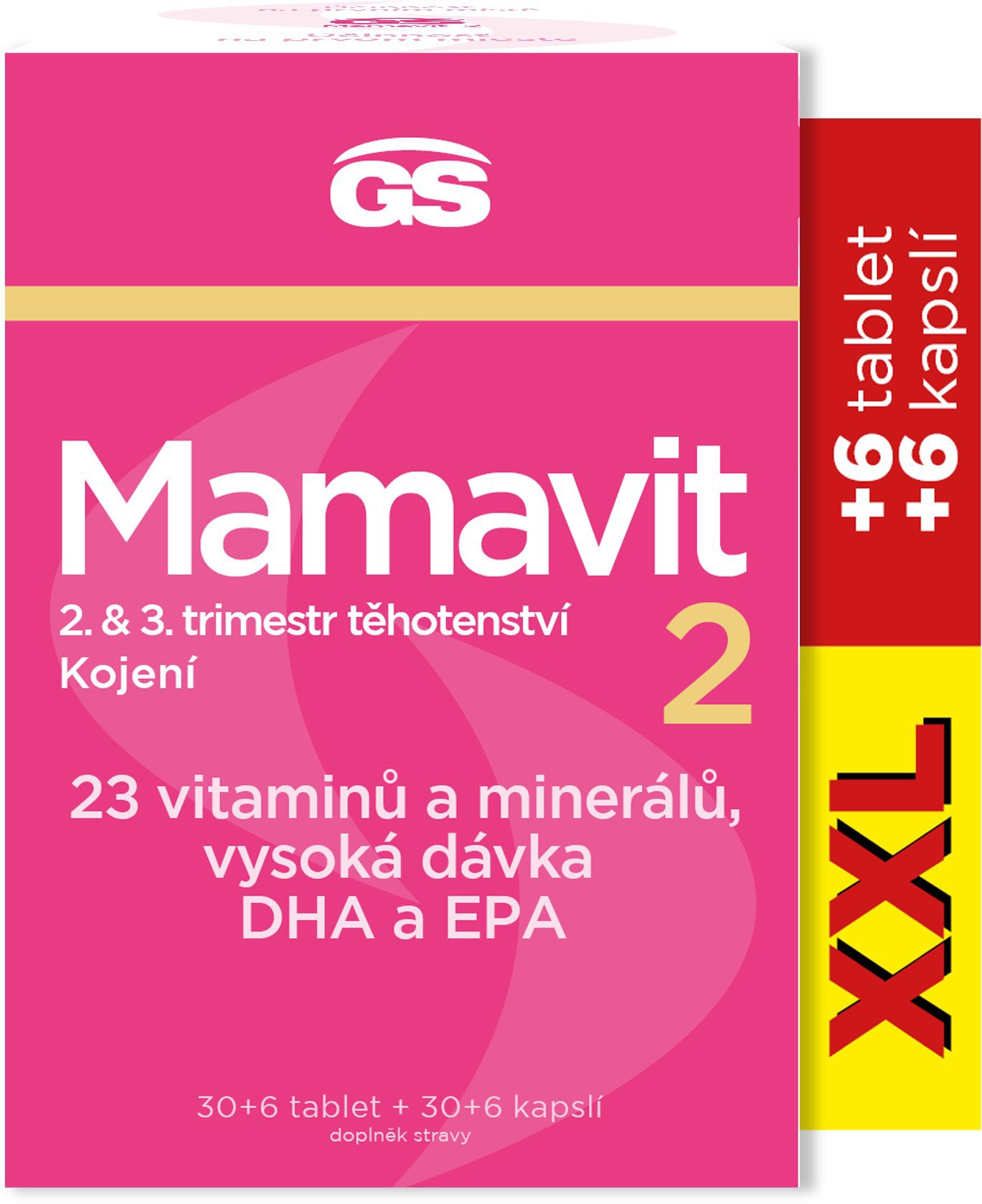 GS Mamavit 2 Tehotenstvo a dojčenie 30 + 6 tablet/30 + 6 kapsúl XXL